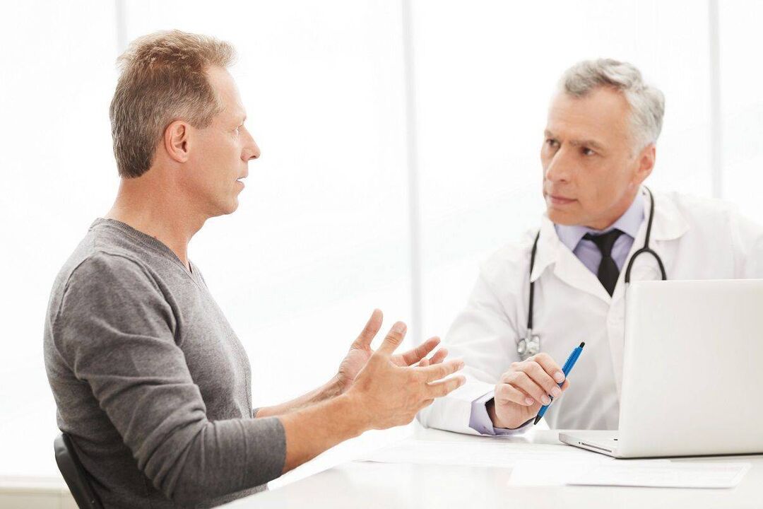 Consultez un médecin pour les symptômes de la prostatite. 